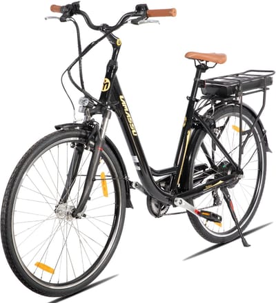 HILAND Montura Elektrische Stadsfiets 28 inch - E-bike Commuter Unisex - 250W Motor - 36V 10.4Ah Accu - 7 Versnellingen - Aluminium Frame