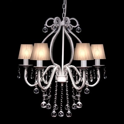 vidaXL - Kroonluchter - met - 2300 - kristallen - wit