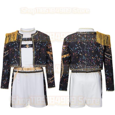 Film d'Anime Zoey Costume Cosplay Ensemble Fille Groupe d'Idoles K-Pop Vêtements de Jeu de Rôle Halloween Carnaval Vêtements de Scène Tenues 140cm rouge
