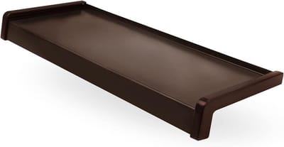 Vensterbank Aluminium - Vensterdorpel Buiten - Gevel Beschermen - Weerbestendig Poedercoat - 150 cm x 175 cm - Brons RAL 8017