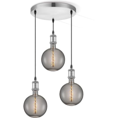 Home sweet home hanglamp Vintage 3l Spiral g180 - smoke
