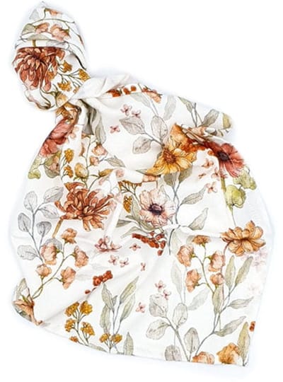 Lepre - Bambus Pieluszka - 40x60 cm - Kwiaty Vintage