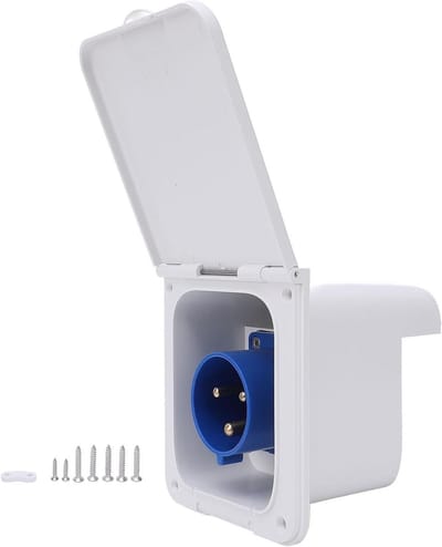 Waterdichte 32A Inbouw Aansluitconnector voor Camper en Boot - Ideaal voor Walstroom