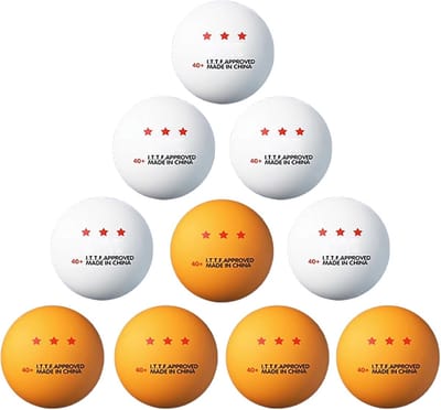 Tafeltennisballen Set - Pingpong Ballen - Wedstrijd Training - 3 Sterren Kwaliteit - Standaard Maat - Wit Geel