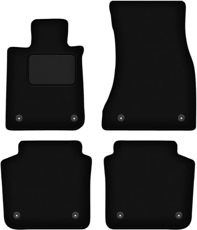 Zwarte velours vloermatten voor: BMW 7 G12 sedan lang (2015-)