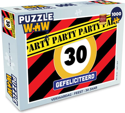 Puzzel Verjaardag - Feest - 30 Jaar - Legpuzzel - Puzzel 1000 stukjes volwassenen