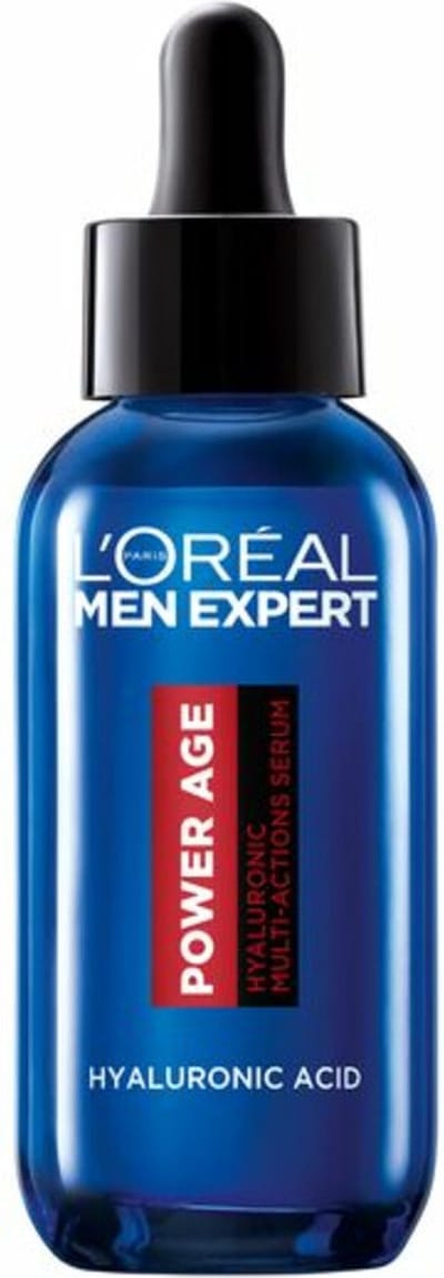 L'Oreal Paris Men Expert Power Age Serum - Hyaluronzuur Gezichtsserum tegen Rimpels voor Mannen - voor de rijpere, droge en doffe huid - 30 ml