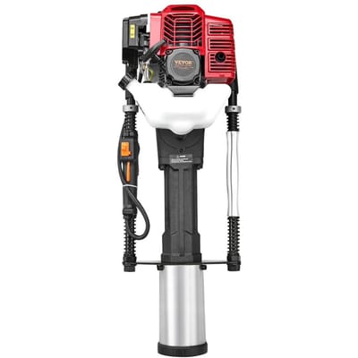 52cc Benzine T-Paal Drijver 2-Takt Hekpaal Drijver met 3 Koppen