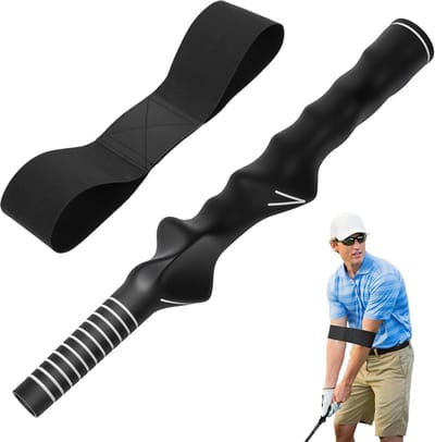 SnelShoppen - Golf Training Grip - Grip Training Hulp voor Golf, Anti-Slip Golf Swing Trainer, Houdingscorrectie voor Beginners, Geschikt voor Rechtsh