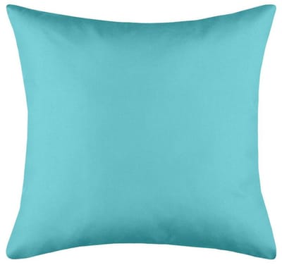 Stof Textile sierkussen Hawaii - aqua blauw - 40 x 40 cm - bank kussens - binnen/buiten - polyester