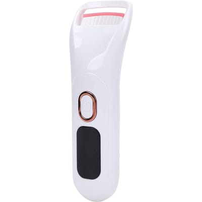 Cils Chauffants 3 Réglages de Température Chauffage Rapide Chargement USB Électrique Cils avec Affichage Numérique pour Débutants white