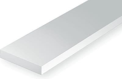 Evergreen Modelbouwdecoratie - Strip 1,0mmX4,0mmX35cm Styreen