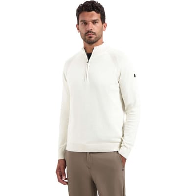 No Excess Pullover Half Zip High Collar Solid Kit Size: XL | Sweaters Outlet | Heren | Wit