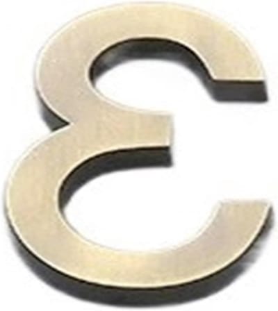 Huisnummer Sticker - Deur Nummer - Huis Identificatie - 3D Cijfer Design - 8 Cm Hoog - Zilver