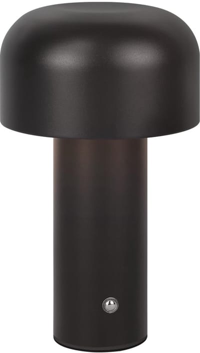 Glitzerlife - Tafellamp Bedlampje -2 stuks Nachtlampje - Draadloos Oplaadbaar - LED Paddenstoel Tafellamp - 3 Kleurtemperaturen Dimbaar Geheugenfunctie USB-C Snelladen Oogbeschermend - IJzeren - Ø12.5cm - Zwart