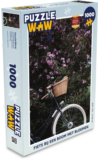 Puzzel Fiets - Boom - Bloemen - Legpuzzel - Puzzel 1000 stukjes volwassenen