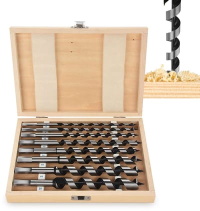 Dailygoods - 8-delige Metaalborenset - Koolstofstalen Vijzelset - Voor Houtbewerking - Multifunctionele Boor Schacht - 6-20 mm - Geschikt voor Boormac...