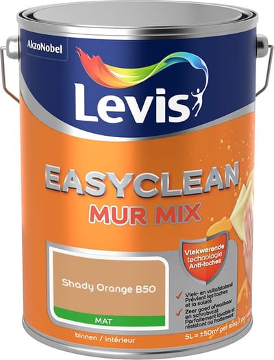 Levis - Easyclean Mur Mat Mix - Shady Orange B50 - Mengverf - 5 L