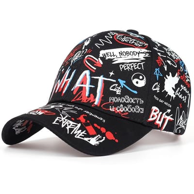 Graffiti Mode Eendensnavel Hoed Gepersonaliseerde Straat Trend Heren- en Dames Baseballpetten Europese en Amerikaanse Hip Hop Hoeden Adjustable gray
