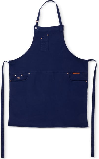 Dutchdeluxes - Barbecue of keukenschort - 5 zakken - Indigo jeans