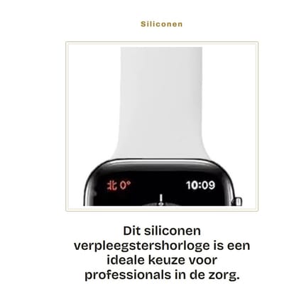 Dailygoods - Siliconen Verpleegstershorloge met Pin-sluiting voor Smartwatch