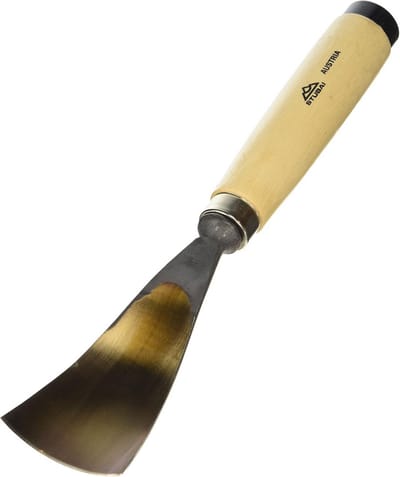 Houtsnijbeitel Type 14 - Gereedschap voor hout - Houtbewerking precisie - Met houten handvat - 5 mm - Goud/Beige
