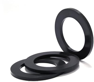 Vlakke Rubberen Afdichtingen voor Slangaansluitingen en Sanitair, 24x18mm, 10 Stuks