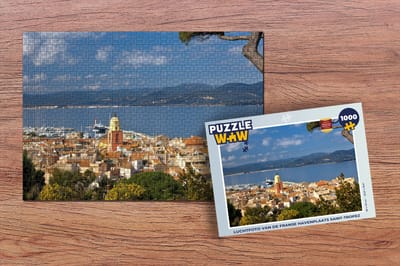 Puzzel Luchtfoto van de Franse havenplaats Saint-Tropez - Legpuzzel - Puzzel 1000 stukjes volwassenen