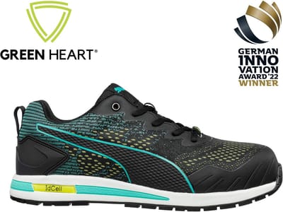 PUMA Vivid GH Low 643050251000039 Veiligheidsschoenen ESD S1P Schoenmaat (EU): 39 Zwart, Turquoise, Wit 1 paar