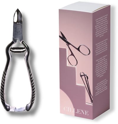 Nagel tang - Bufferveer - RVS - Gebogen bek - Voor teennagels - Nagelverzorging