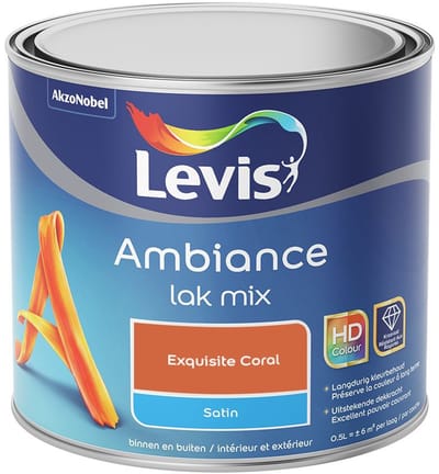 Levis - Ambiance Lak Satin Mix - Exquisite Coral - Mengverf - 0,5 L