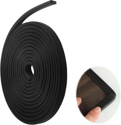 Randbeschermingsprofiel van EPDM – Rubber afdichting voor autodeuren, luiken, en tafelhoeken (6 mm x 3 m)