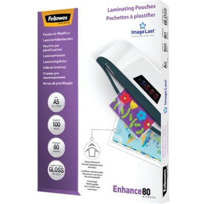 Lamineerhoes fellowes a5 2x80micron glans 100 Stuks