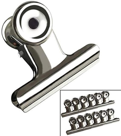 Ronde roestvrijstalen Bulldog-clips van 38 mm - Ideaal voor papierbinders thuis en op kantoor