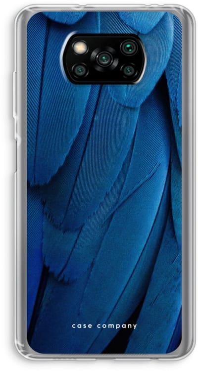 Case Company® - Hoesje geschikt voor Poco X3 Pro hoesje - Pauw - Soft Cover Telefoonhoesje - Bescherming aan alle Kanten en Schermrand