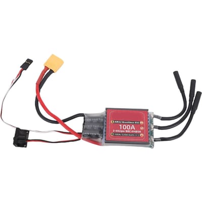 ESC Geschikt voor 3650 3665 3670 3674 Borstelloze Motor Open Source AM32 100A Elektronische Snelheidsregelaar black