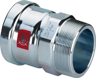 Viega Prestabo XL-overgangsstuk, d 108,0mm, R 4 staal ongelegeerd, verzinkt Model 1111XL, 629991