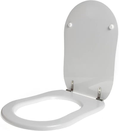 Toiletzitting - WC Deksel - Badkamer Vernieuwen - Polyester Coating - 480x350mm - Wit
