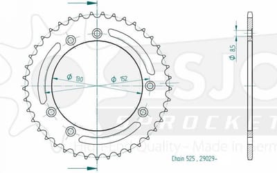Couronne transmission Esjot pour moto Cagiva 1000 Navigator T 2000 à 2005 41 dts