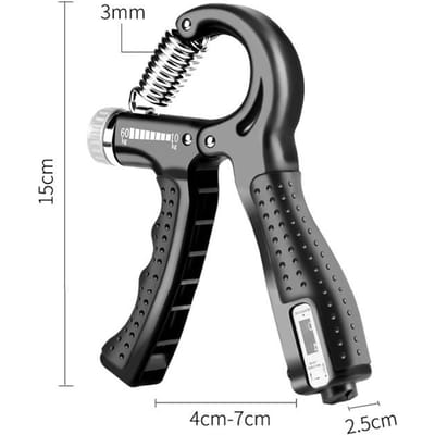 Verstelbare Telbare Grijper Professionele Oefenhand Kracht Pols Kracht Arm Kracht Vinger Kracht Huis Fitness Apparatuur 1PC zwart