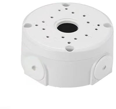 Aansluitdoos Camera - Kabeldoos Beugel - Beveiligingscamera Installatie - Robuuste Metalen Constructie - 10 cm - Wit