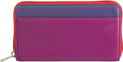 DuDu Mauritius Portemonnee Leder 19 cm - Unisex - Horizontaal - fuchsia