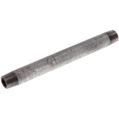 R 3/8'' Verzinkt Stalen Dubbele Pijpnippel 50 Bar DIN 2982 - 150mm [2 Stuks]