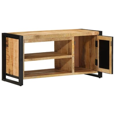 vidaXL - Schoenenbank - Bruin - 100 - x - 40 - x - 50 - cm - Massief - mangohout