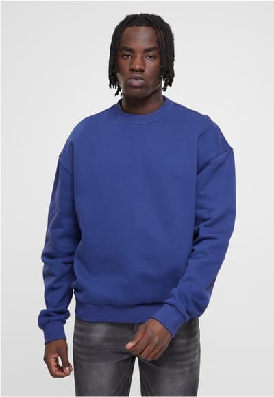 Urban Classics - Ultra Heavy Crewneck sweater/trui - L - Blauw