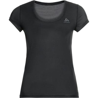 ODLO BL TOP Crew neck s/s ACTIVE F-DRY LIGHT - black - Vrouwen - Maat S