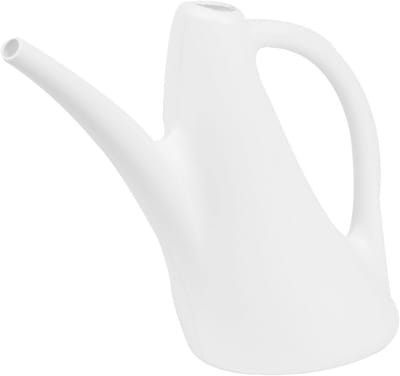 Stijlvolle gieter met lange hals voor kamerplanten, 1,5 liter, wit