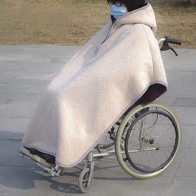 Rolstoel warmer - Winter deken - Warm blijven - Winddicht waterafstotend - Universeel - Zwart