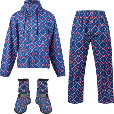O.Leo - Regenpak heren & dames - Maat S - 100% polyester en ademend materiaal TPU - Met capuchon