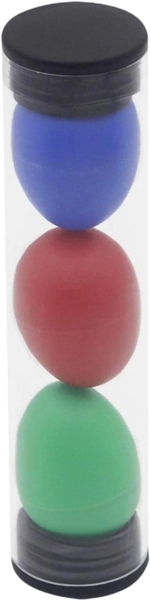 Eier Maracas - Hand Shaker - Muziek Ontdekken - Kleurrijke Cognitieve Stimulatie - 19 cm - Assorti